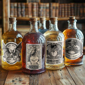 Tovenaar Witch Potion Fles Halloween Spice Labels