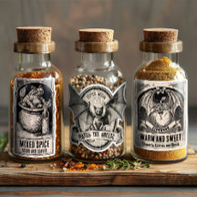 Tovenaar Witch Potion Fles Halloween Spice Labels
