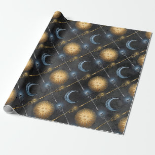 Tovenaar Zon en Maan Cadeaupapier