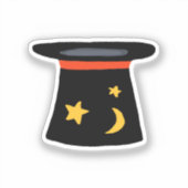 Tovenaars Hoed voor Magicland Feest Thema Sticker (Voorkant)