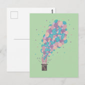 Tovenaars Konijn Bubbel Explosie | Whimsische Magi Briefkaart (Voorkant / Achterkant)