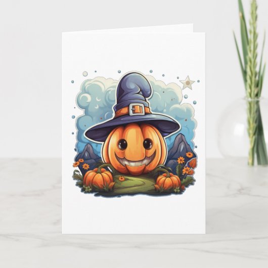 Tovenaars pompoen kaart (Voorkant)