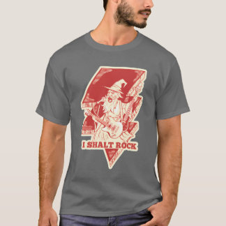 Tovenaars Rock Gitaar Illustratie vrienden T-shirt