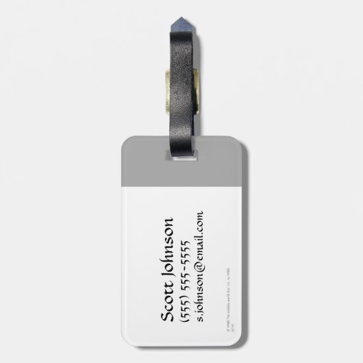 Tovenaars Wapen Collage Bagagelabel (Achterkant verticaal)