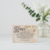 Tovenaarsbrieven Magische Boeken voor Baby Verzoek Visitekaartje (Staand voorkant)