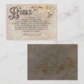 Tovenaarsbrieven Magische Boeken voor Baby Verzoek Visitekaartje (Voorkant / Achterkant)