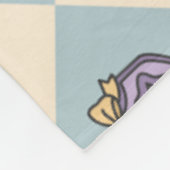 Tovenaarschool Blauw Fleece Deken (Hoek)