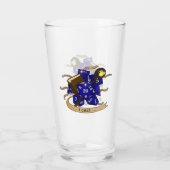 Tovenaarsdobbelsteenontwerp Glas (Achterkant)
