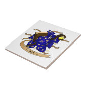 Tovenaarsdobbelsteenontwerp Tegeltje (Zijkant)