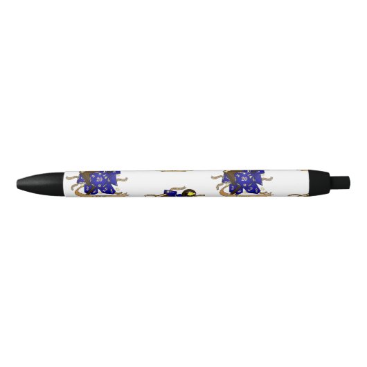 Tovenaarsdobbelsteenontwerp Zwarte Inkt Pen (Voorkant)