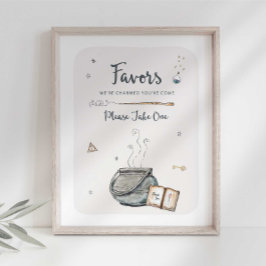 Tovenaarsfeestje Favor Teken Poster