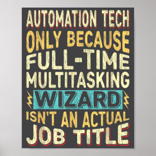 Tovenaarsfunctietitel citaat - Grappige automatise Poster