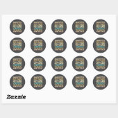 Tovenaarsfunctietitel citaat - Grappige scheepsfit Ronde Sticker (Vel)