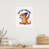 Tovenaarsgrapjes met een leuke hagedis poster (Keuken)