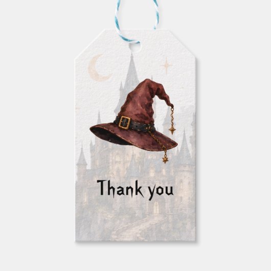 Tovenaarshoed Dank Je Cadeaulabel (Voorkant)