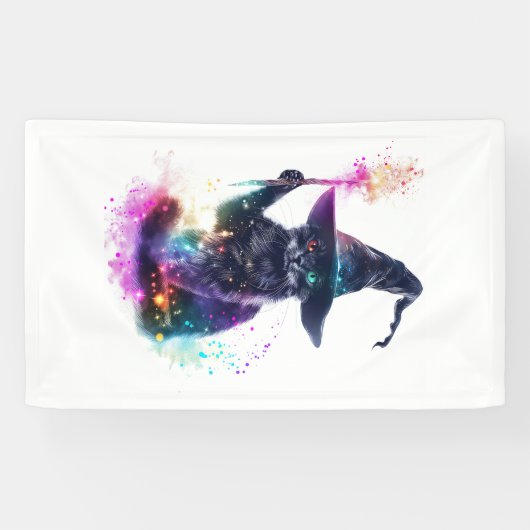 Tovenaarskat Magie Spandoek (Horizontaal)