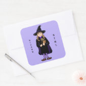 Tovenaarsmeisje Sticker (Envelop)