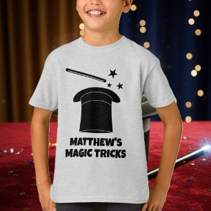 Tovenaarsshirt met toverstaf en hoed voor kinderen t-shirt