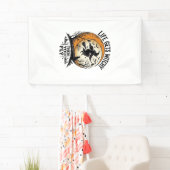 Tovenaarsshirt uit het verleden Retro Halloween Vl Spandoek (Insitu)
