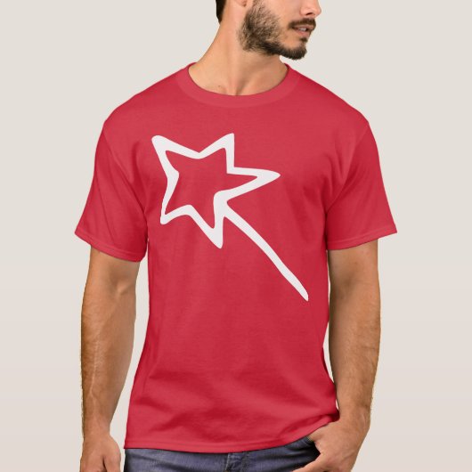 Tovenaarsstaf cadeau t-shirt (Voorkant)