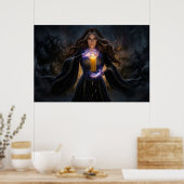 Tovenares van de Arcane Kaars Poster (Keuken)
