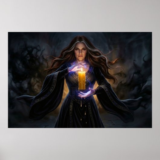 Tovenares van de Arcane Kaars Poster (Voorkant)