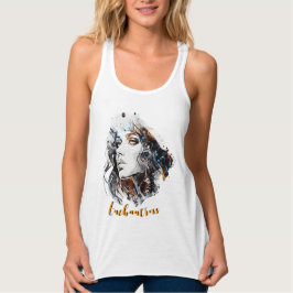 Tovenares Watercolor Portret + Typo Tanktop