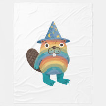 Tovenariër Baardbever Deken - Regenboog Folk Art