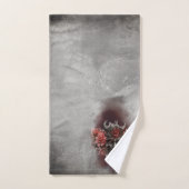 tovenarij | Donker Gehoornde Demon Met Gloeiende R Bad Handdoek (Handdoek)