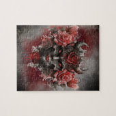 tovenarij | Donker Gehoornde Demon Met Gloeiende R Legpuzzel (Horizontaal)