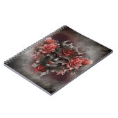 tovenarij | Donker Gehoornde Demon Met Gloeiende R Notitieboek (Linkerzijde)