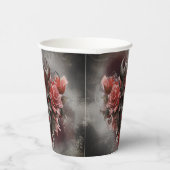 tovenarij | Donker Gehoornde Demon Met Gloeiende R Papieren Bekers (Rechts)