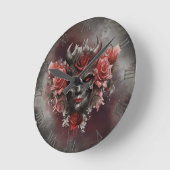 tovenarij | Donker Gehoornde Demon Met Gloeiende R Ronde Klok (Hoek)