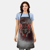 tovenarij | Donker Gehoornde Demon Met Gloeiende R Schort (Gedragen)