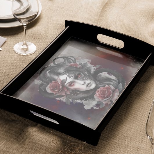 tovenarij | Donker Gehoornde Demon Met Gloeiende R Tissuepapier