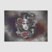 tovenarij | Donker Gehoornde Demon Met Gloeiende R Tissuepapier (Voorkant)