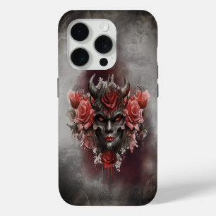 Tovenarij Donkere gehoornde demon met gloeiende iPhone 15 Pro Case