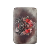 tovenarij | Red Eyed Smoky Demon Beast met Rozen Badmat (Voorkant Verticaal)