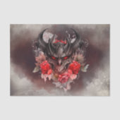 tovenarij | Red Eyed Smoky Demon Beast met Rozen Tissuepapier (Voorkant)