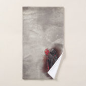 tovenarij | Shadowy Dark Witch Glowing Red Eyes Bad Handdoek (Handdoek)