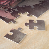 tovenarij | Shadowy Dark Witch Glowing Red Eyes Legpuzzel (Zijkant)