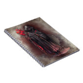 tovenarij | Shadowy Dark Witch Glowing Red Eyes Notitieboek (Rechterzijde)