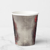 tovenarij | Shadowy Dark Witch Glowing Red Eyes Papieren Bekers (Rechts)