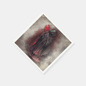 tovenarij | Shadowy Dark Witch Glowing Red Eyes Servet (Hoek)