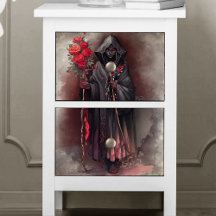 tovenarij | Shadowy Dark Witch Glowing Red Eyes