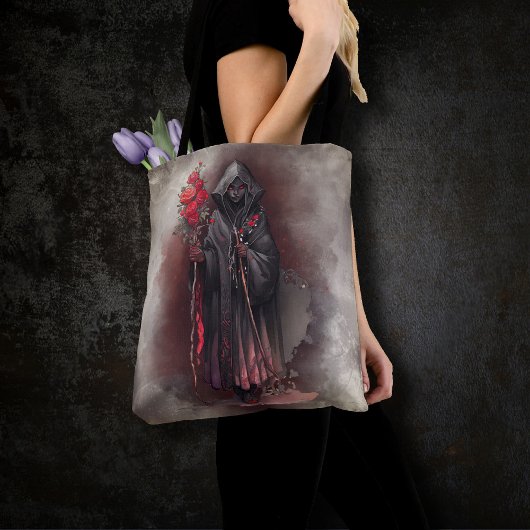 tovenarij | Shadowy Dark Witch Glowing Red Eyes Tote Bag