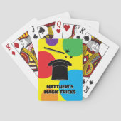 Tovenarsspriet en -hoed aangepaste tovenaars speel pokerkaarten (Achterkant)
