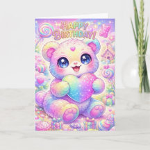 Tover Regenboog Puppies Kinder Verjaardagskaart