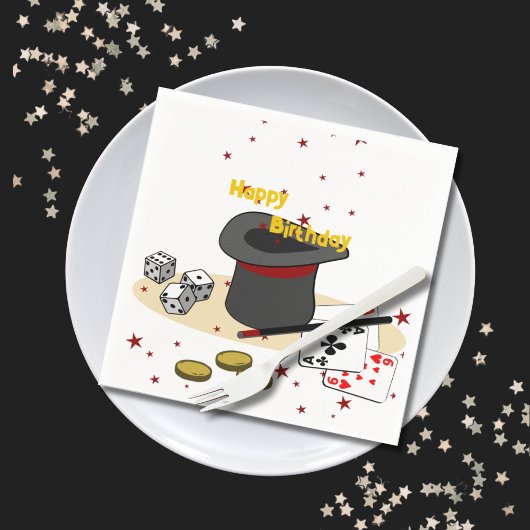 Tover Show Verjaardagsfeestje Kinderen Servet