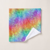 toveraar - levendig regenboogprisma ombre : bad handdoek (Wasdoekje)